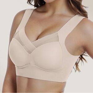 2/$20 NWT ZenChic bra seamless beige medium comfort tan ultimate lift wire free